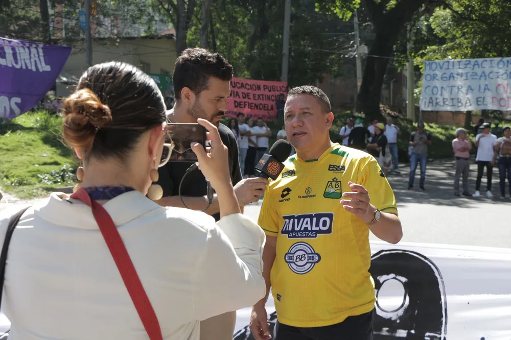 Entrevista durante jornada de movilización